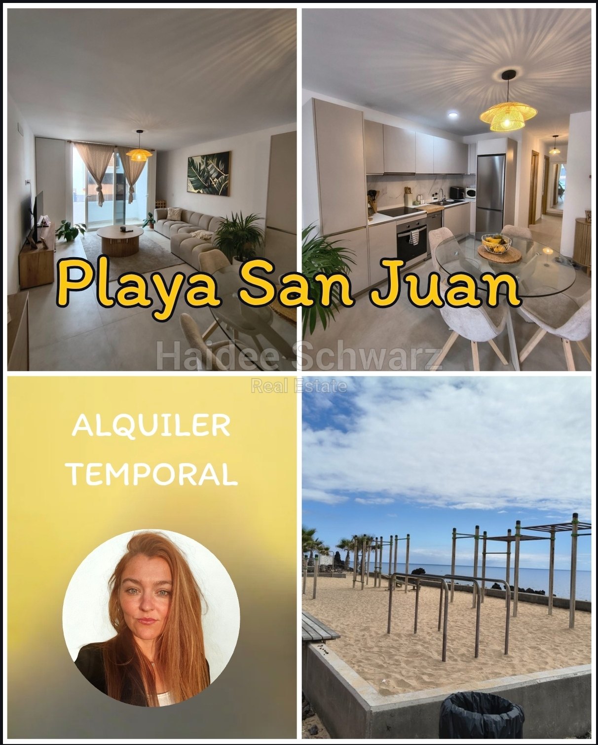 Luxuswohnung mit 2 Schlafzimmern und 2 Bädern in Playa San Juan